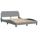 Vidaxl bedframe dover stof lichtgrijs 140x190 cm