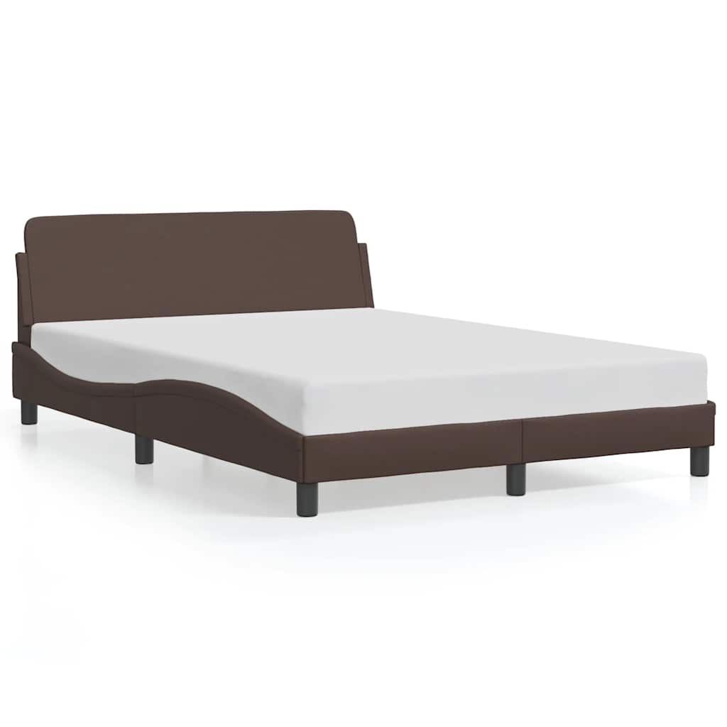 Vidaxl bedframe dover kunstleer bruin 140x190 cm