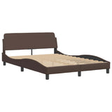 Vidaxl bedframe dover kunstleer bruin 140x190 cm