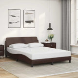 Vidaxl bedframe dover kunstleer bruin 140x190 cm