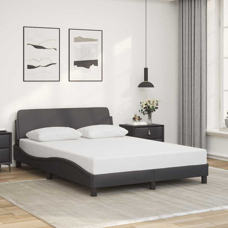 Vidaxl bedframe dover kunstleer grijs 140x190 cm