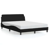 Vidaxl bedframe dover stof zwart 140x200 cm