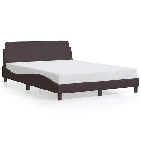 Vidaxl bedframe dover stof donkerbruin 140x200 cm