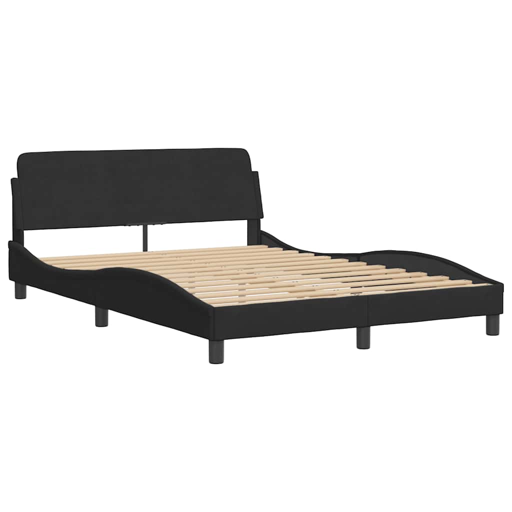 Vidaxl bedframe dover 140x200 cm fluweel zwart