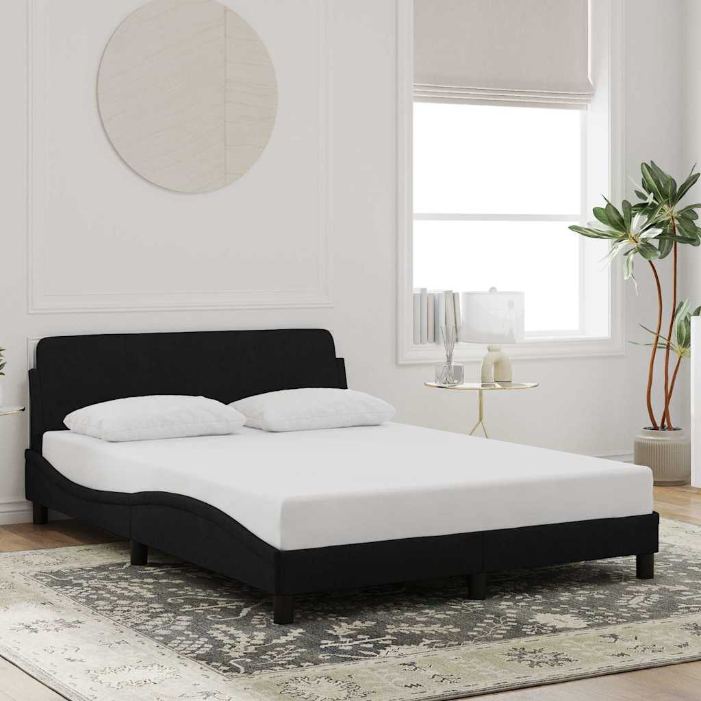Vidaxl bedframe dover 140x200 cm fluweel zwart