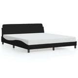 Vidaxl bedframe dover stof zwart 160x200 cm