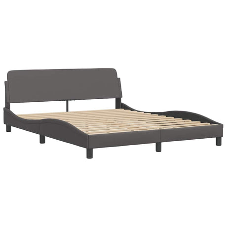 Vidaxl bedframe dover kunstleer grijs 160x200 cm