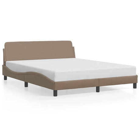 Vidaxl bedframe dover kunstleer cappuccinokleurig 160x200 cm