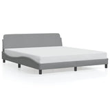 Vidaxl bedframe dover stof lichtgrijs 180x200 cm