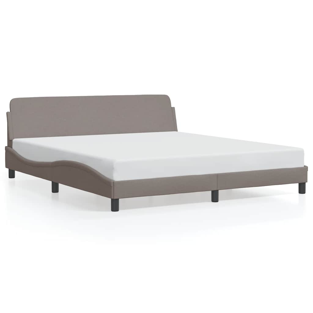 Vidaxl bedframe dover stof taupe 180x200 cm