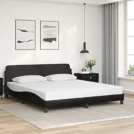 Vidaxl bedframe dover kunstleer zwart 180x200 cm
