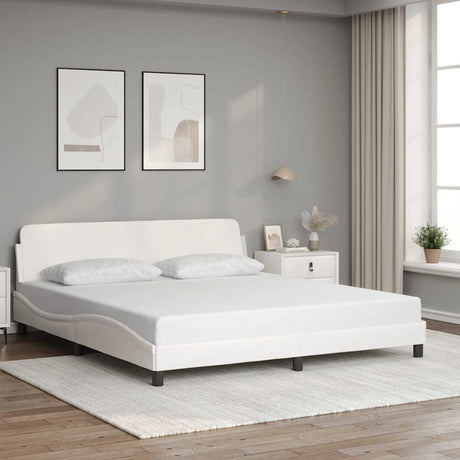 Vidaxl bedframe dover kunstleer wit 180x200 cm