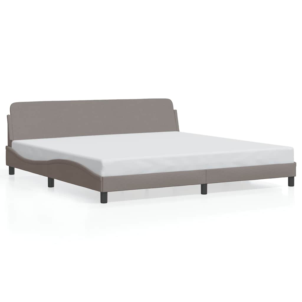 Vidaxl bedframe dover stof taupe 200x200 cm