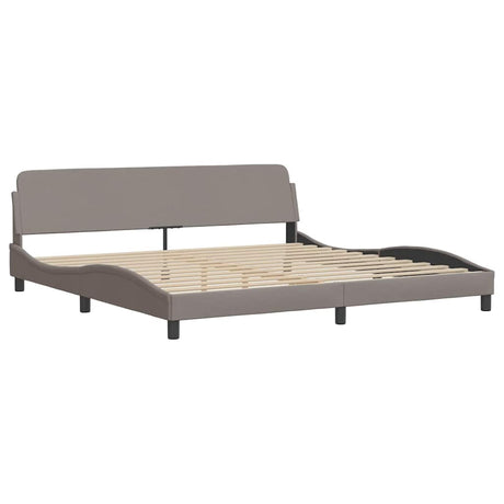 Vidaxl bedframe dover stof taupe 200x200 cm