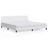 Vidaxl bedframe dover kunstleer wit 200x200 cm