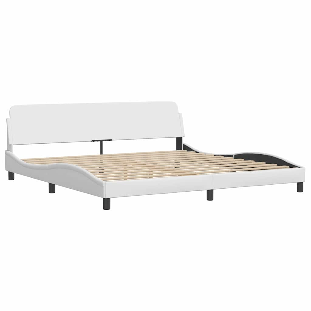 Vidaxl bedframe dover kunstleer wit 200x200 cm