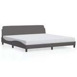 Vidaxl bedframe dover kunstleer grijs 200x200 cm