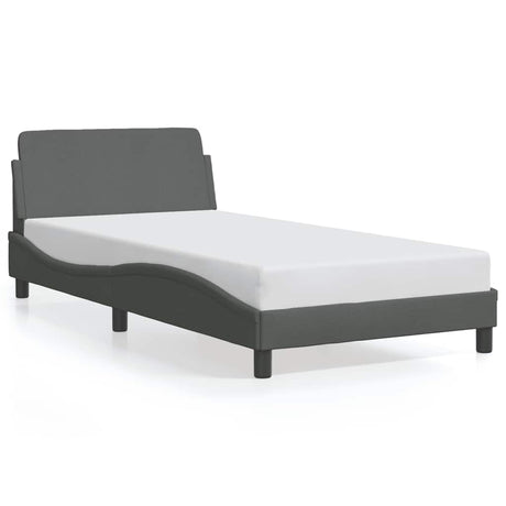 Vidaxl bedframe dover stof donkergrijs 100x203 cm