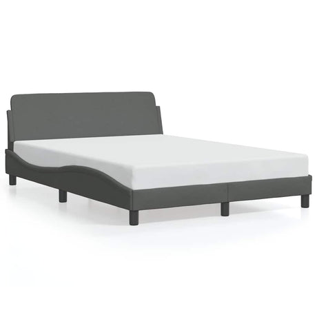 Vidaxl bedframe dover stof donkergrijs 137x190 cm