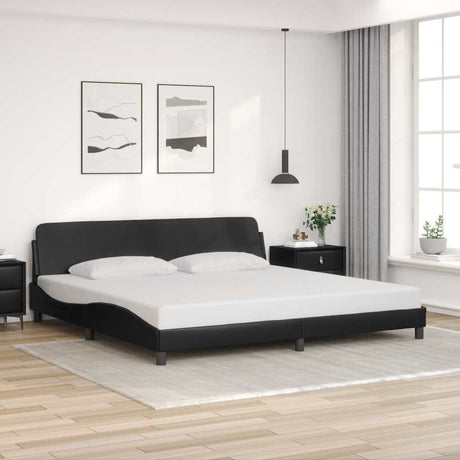 Vidaxl bedframe dover kunstleer zwart 193x203 cm