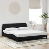 Vidaxl bedframe dover kunstleer zwart 183x213 cm