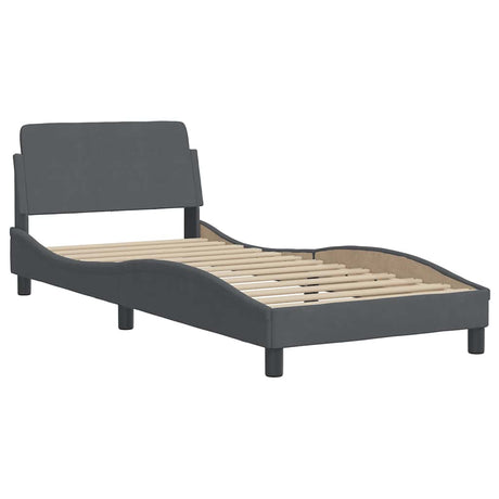 Vidaxl bedframe dover donkergrijs 90x190 cm fluweel