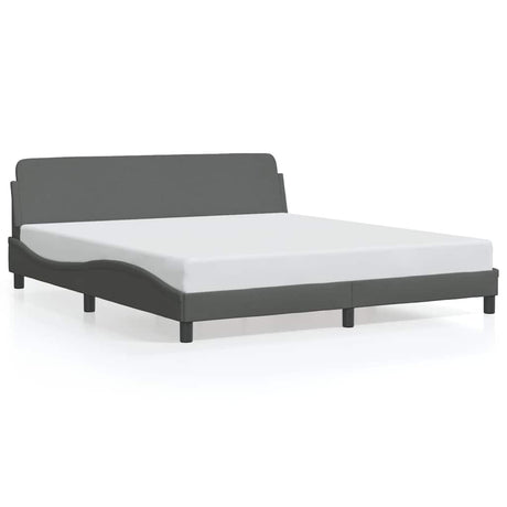 Vidaxl bedframe dover donkergrijs 180x200 cm stof