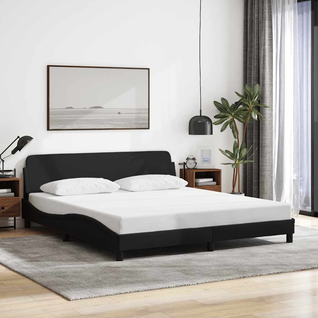 Vidaxl bedframe dover zwart 180x200 cm stof