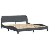 Vidaxl bedframe dover donkergrijs 180x200 cm fluweel
