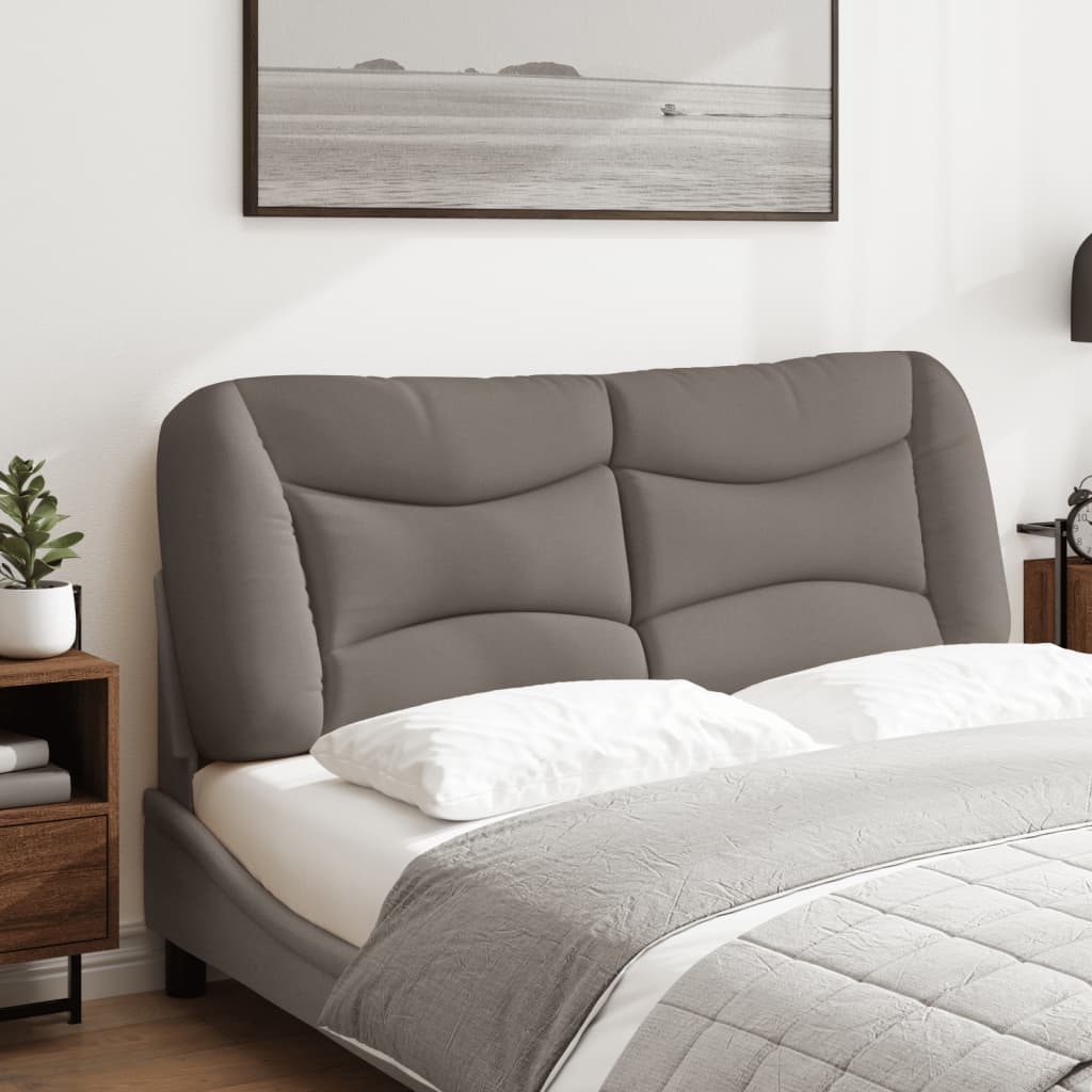 Vidaxl hoofdbordkussen hvar 120 cm stof taupe