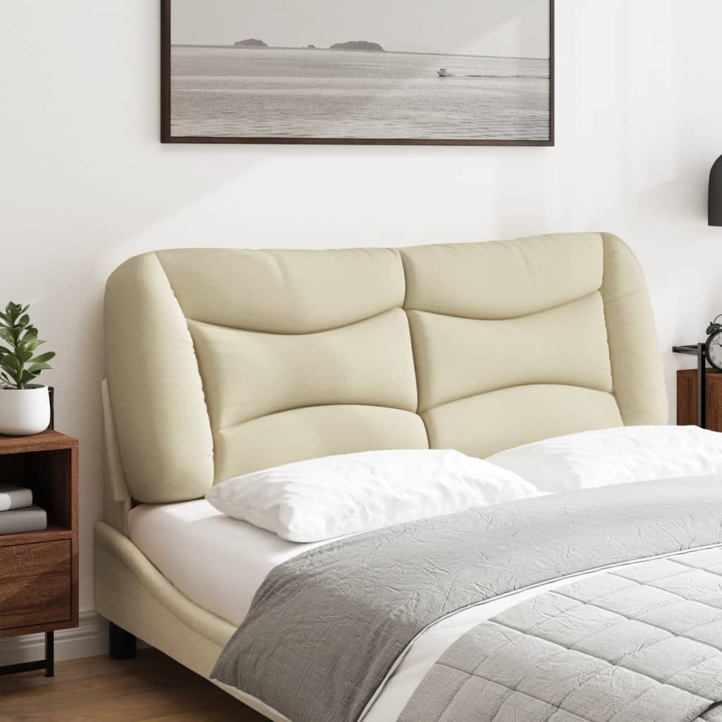 Vidaxl hoofdbordkussen hvar 140 cm stof crèmekleurig