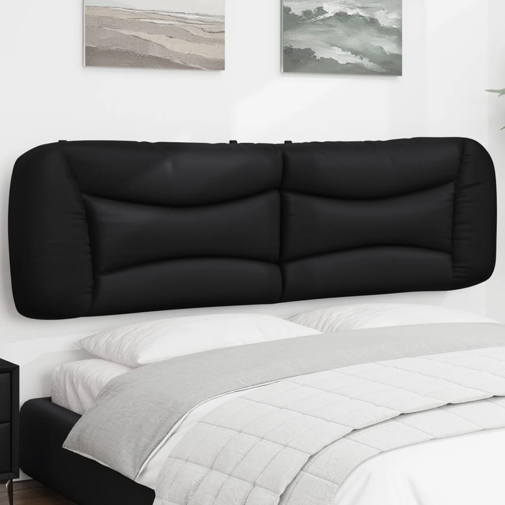 Vidaxl hoofdbordkussen hvar 183 cm kunstleer zwart