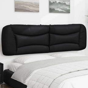 Vidaxl hoofdbordkussen hvar 183 cm kunstleer zwart