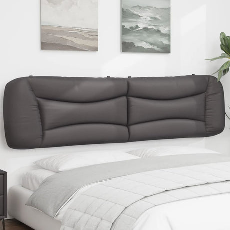 Vidaxl hoofdbordkussen hvar 200 cm kunstleer grijs