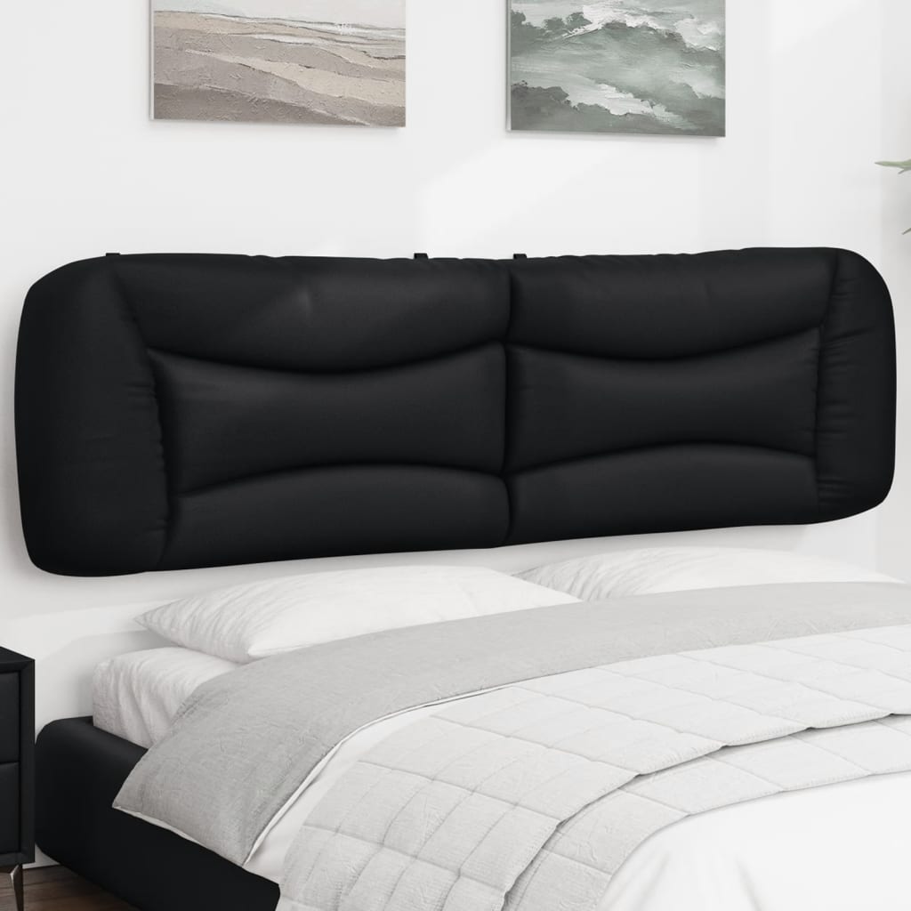 Vidaxl hoofdbordkussen zwart 180 cm kunstleer