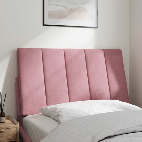 Vidaxl hoofdbordkussen hanko 80 cm fluweel roze