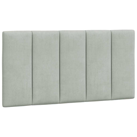 Vidaxl hoofdbordkussen hanko 100 cm velvet lichtgrijs