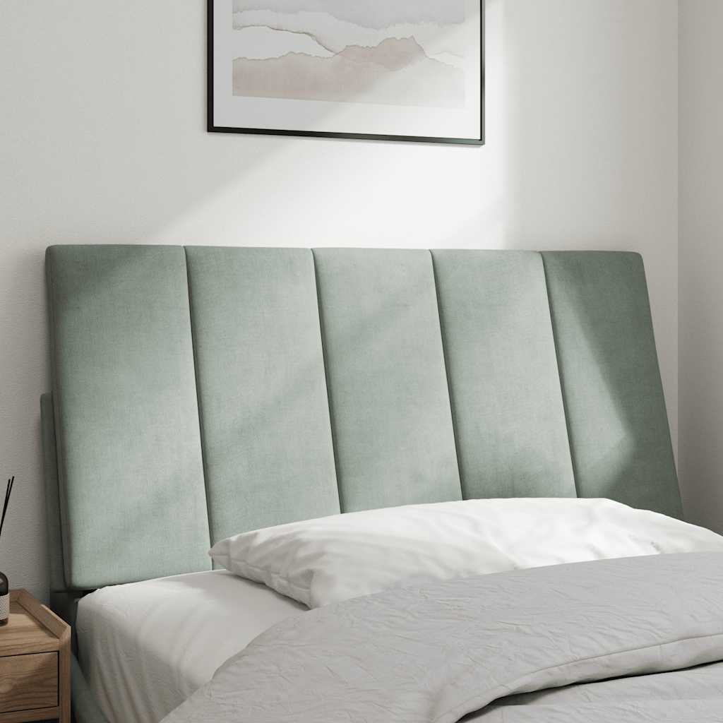 Vidaxl hoofdbordkussen hanko 100 cm velvet lichtgrijs
