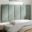 Vidaxl hoofdbordkussen hanko 100 cm velvet lichtgrijs