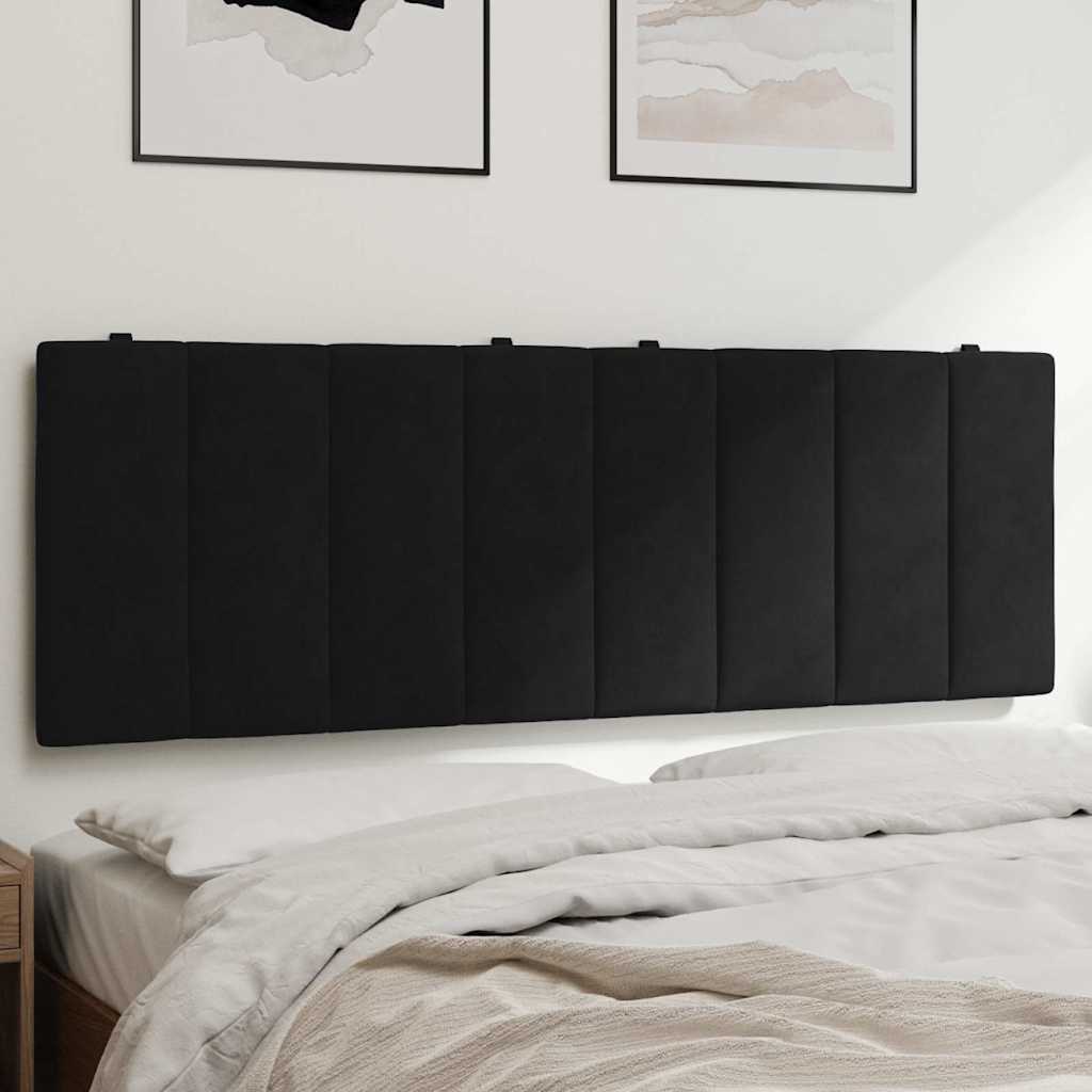 Vidaxl hoofdbordkussen hanko 120 cm fluweel zwart