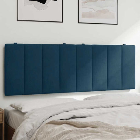 Vidaxl hoofdbordkussen hanko 120 cm fluweel blauw