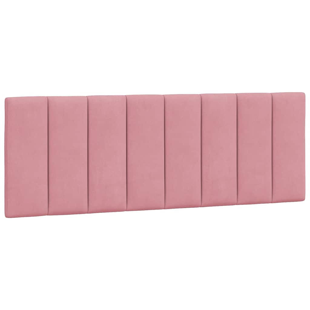 Vidaxl hoofdbordkussen hanko 120 cm fluweel roze