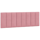 Vidaxl hoofdbordkussen hanko 120 cm fluweel roze