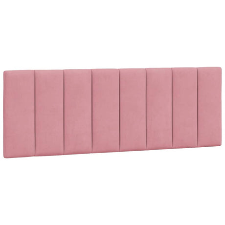 Vidaxl hoofdbordkussen hanko 120 cm fluweel roze