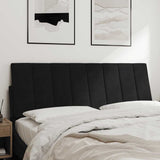 Vidaxl hoofdbordkussen hanko 140 cm fluweel zwart