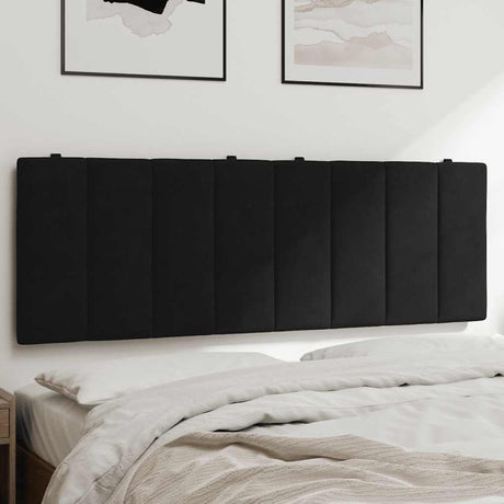 Vidaxl hoofdbordkussen hanko 140 cm fluweel zwart