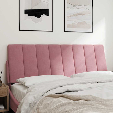 Vidaxl hoofdbordkussen hanko 140 cm fluweel roze
