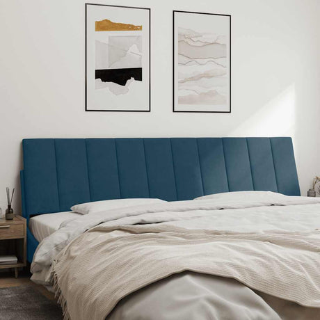 Vidaxl hoofdbordkussen hanko 200 cm fluweel blauw