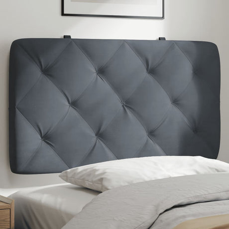 Vidaxl hoofdbordkussen 80 cm fluweel donkergrijs