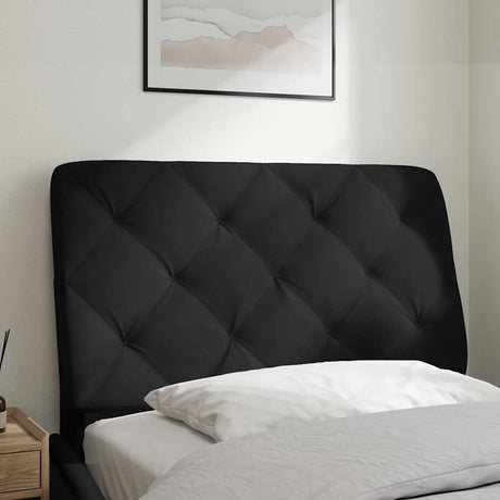 Vidaxl hoofdbordkussen 80 cm fluweel zwart